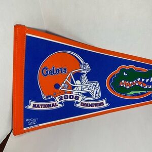 2006 Florida Gators NCAA National Football Champions Felt Pennant Made In USA